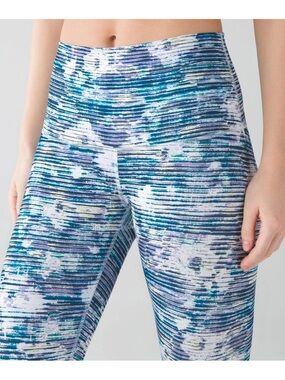 Lululemon High-Rise Printed Leggings in Blue Multi